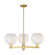Arcadia Three Light Pendant in Satin Gold (405|716-3CR-SG-G1216-8WM)