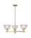 Arcadia Three Light Pendant in Antique Brass (405|716-3CR-AB-G422)