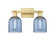Arcadia Two Light Bath Vanity in Satin Gold (405|716-2W-SG-G558-6BL)