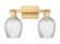 Arcadia Two Light Bath Vanity in Satin Gold (405|716-2W-SG-G292)