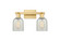Arcadia Two Light Bath Vanity in Satin Gold (405|716-2W-SG-G2511)