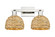 Arcadia Two Light Bath Vanity in Polished Nickel (405|716-2W-PN-RBD-8-NAT)