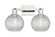 Arcadia Two Light Bath Vanity in Polished Nickel (405|716-2W-PN-G122C-8CL)