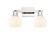 Arcadia Two Light Bath Vanity in Polished Nickel (405|716-2W-PN-G1217-6WV)