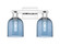 Arcadia Two Light Bath Vanity in Polished Chrome (405|716-2W-PC-G558-6BL)
