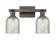 Arcadia Two Light Bath Vanity in Oil Rubbed Bronze (405|716-2W-OB-G259)