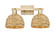 Arcadia Two Light Bath Vanity in Champagne Bronze (405|716-2W-CB-RBD-8-NAT)