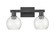 Arcadia Two Light Bath Vanity in Matte Black (405|716-2W-BK-G124-6)