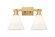 Arcadia Two Light Bath Vanity in Brushed Brass (405|716-2W-BB-GBC-81)