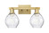 Arcadia Two Light Bath Vanity in Brushed Brass (405|716-2W-BB-G362)