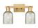 Arcadia Two Light Bath Vanity in Brushed Brass (405|716-2W-BB-G259)