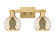 Arcadia Two Light Bath Vanity in Brushed Brass (405|716-2W-BB-G128-6)