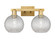 Arcadia Two Light Bath Vanity in Brushed Brass (405|716-2W-BB-G122C-8CL)