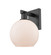 Arcadia One Light Wall Sconce in Matte Black (405|716-1W-BK-G121-8)