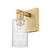 Arcadia One Light Wall Sconce in Brushed Brass (405|716-1W-BB-G804)