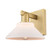 Arcadia One Light Wall Sconce in Brushed Brass (405|716-1W-BB-G131)