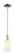 Arcadia One Light Mini Pendant in Polished Chrome (405|716-1S-PC-G801)