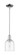 Arcadia One Light Mini Pendant in Polished Chrome (405|716-1S-PC-G558-6CL)