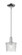 Arcadia One Light Mini Pendant in Polished Chrome (405|716-1S-PC-G402)
