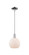 Arcadia One Light Mini Pendant in Polished Chrome (405|716-1S-PC-G121-8)