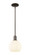 Arcadia One Light Mini Pendant in Oil Rubbed Bronze (405|716-1S-OB-G1217-8WV)