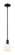 Arcadia One Light Mini Pendant in Matte Black (405|716-1S-BK-G121-6)
