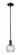 Arcadia One Light Mini Pendant in Matte Black (405|716-1S-BK-G1215-6)
