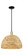 Arcadia One Light Mini Pendant in Black Antique Brass (405|716-1S-BAB-RBD-16-NAT)