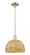 Arcadia One Light Mini Pendant in Antique Brass (405|716-1S-AB-RBD-12-NAT)