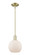 Arcadia One Light Mini Pendant in Antique Brass (405|716-1S-AB-G121-8)