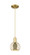 Arcadia One Light Mini Pendant in Satin Gold (405|716-1P-SG-G128-6)