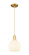 Arcadia One Light Mini Pendant in Satin Gold (405|716-1P-SG-G1217-8WV)