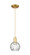 Arcadia One Light Mini Pendant in Satin Gold (405|716-1P-SG-G1215-6)