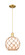 Arcadia One Light Mini Pendant in Satin Gold (405|716-1P-SG-G121-10RB)