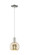 Arcadia One Light Mini Pendant in Polished Nickel (405|716-1P-PN-G128-6)