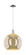 Arcadia One Light Mini Pendant in Polished Chrome (405|716-1P-PC-G128-14)