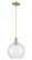 Arcadia One Light Mini Pendant in Champagne Bronze (405|716-1P-CB-G124-10)