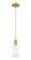 Arcadia One Light Mini Pendant in Brushed Brass (405|716-1P-BB-G801)