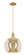 Arcadia One Light Mini Pendant in Brushed Brass (405|716-1P-BB-G128-12)