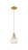Arcadia One Light Mini Pendant in Brushed Brass (405|716-1P-BB-G1216-6WM)
