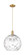 Arcadia One Light Mini Pendant in Brushed Brass (405|716-1P-BB-G1215-14)