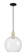 Arcadia One Light Mini Pendant in Black Antique Brass (405|716-1P-BAB-G122-12)