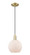 Arcadia One Light Mini Pendant in Antique Brass (405|716-1P-AB-G121-8)