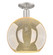 Arcadia One Light Semi-Flush Mount in Brushed Satin Nickel (405|716-1C-SN-G128-12)