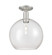 Arcadia One Light Semi-Flush Mount in Brushed Satin Nickel (405|716-1C-SN-G124-12)