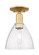 Arcadia One Light Semi-Flush Mount in Satin Gold (405|716-1C-SG-GBD-754)