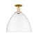 Arcadia One Light Semi-Flush Mount in Satin Gold (405|716-1C-SG-GBD-162)