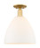 Arcadia One Light Semi-Flush Mount in Satin Gold (405|716-1C-SG-GBD-121)