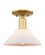 Arcadia One Light Semi-Flush Mount in Satin Gold (405|716-1C-SG-G131)