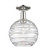 Arcadia One Light Semi-Flush Mount in Polished Nickel (405|716-1C-PN-G1213-10CL)